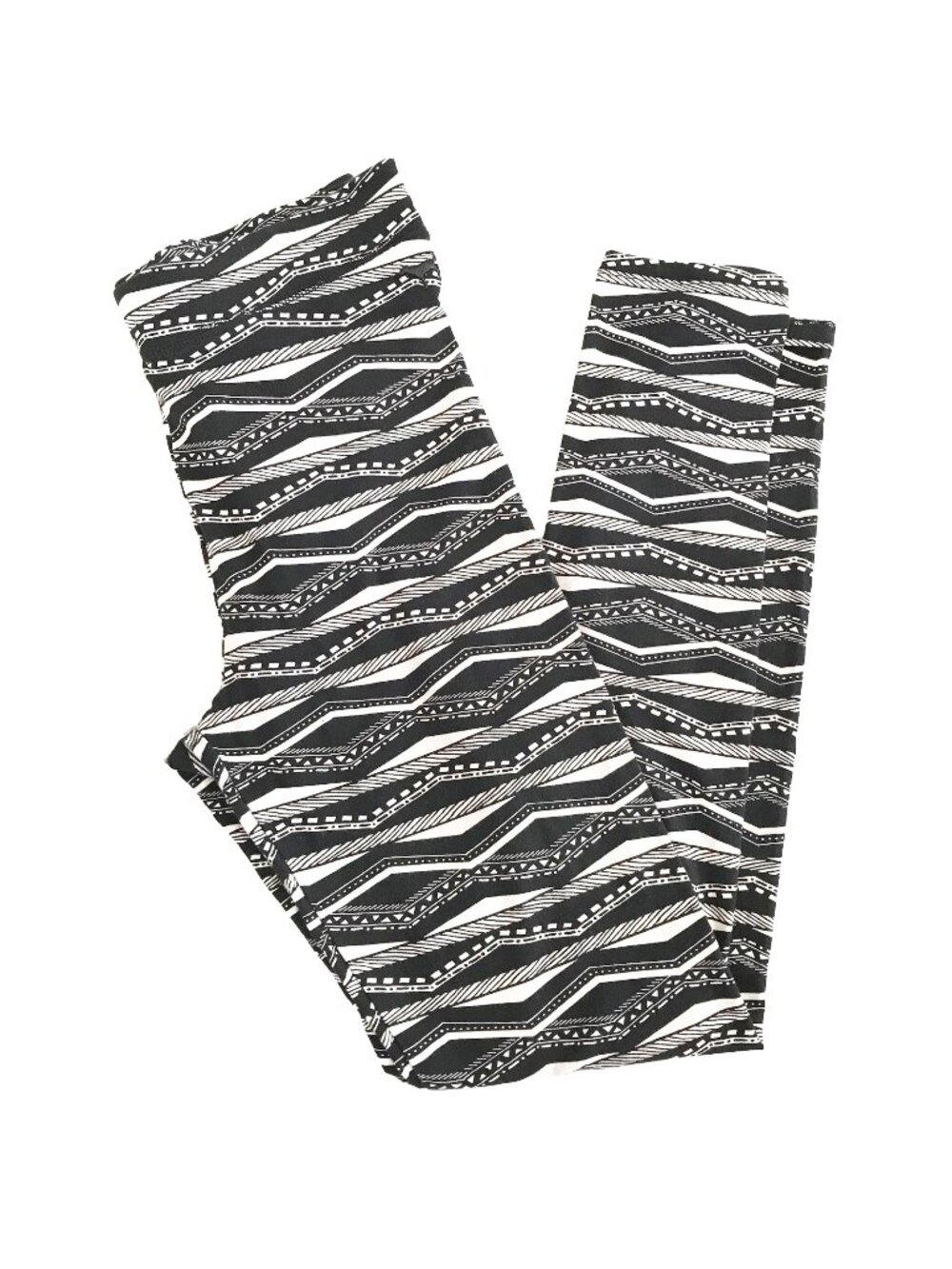 PINK Victoria's Secret VS Small Black White Geometric Cotton Dog Leggings - Picture 1 of 11